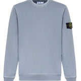 Felpa in cotone malfilé con logo L1S156100034 S0060V0124 STONE ISLAND 