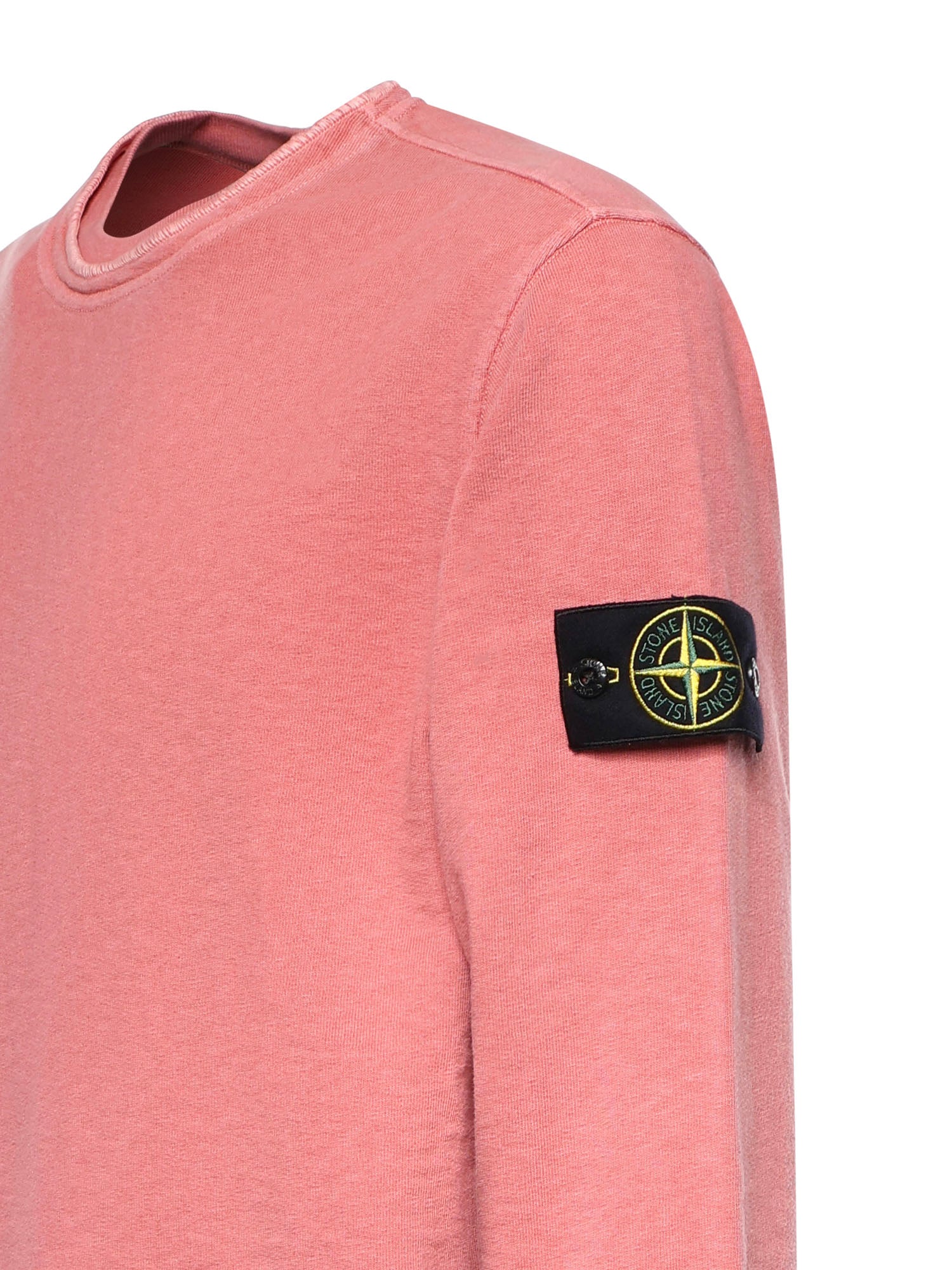 Felpa in cotone malfilé con logo L1S156100034 S0060V018G STONE ISLAND 