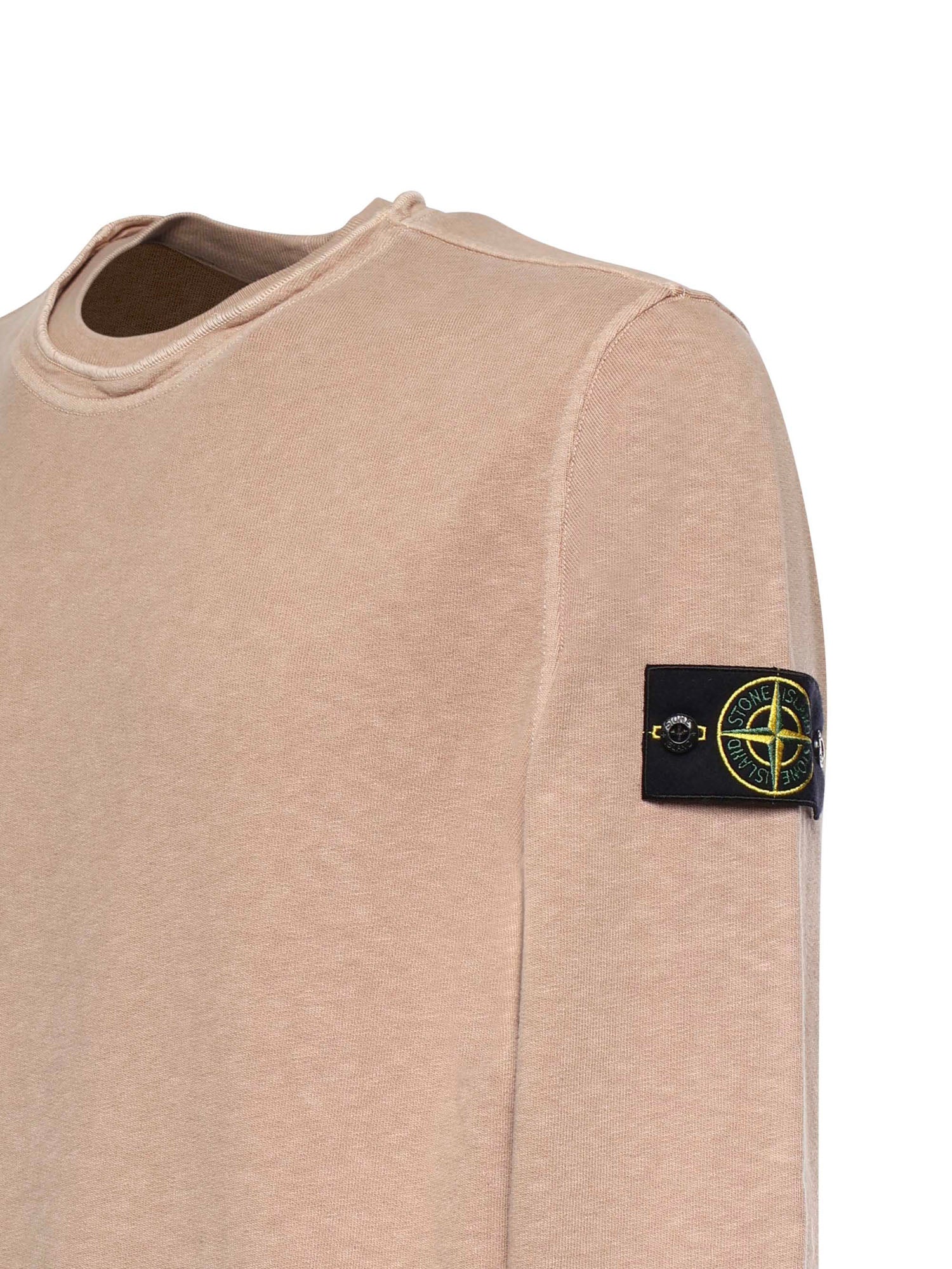 Felpa in cotone malfilé con logo L1S156100034 S0060V019A STONE ISLAND 
