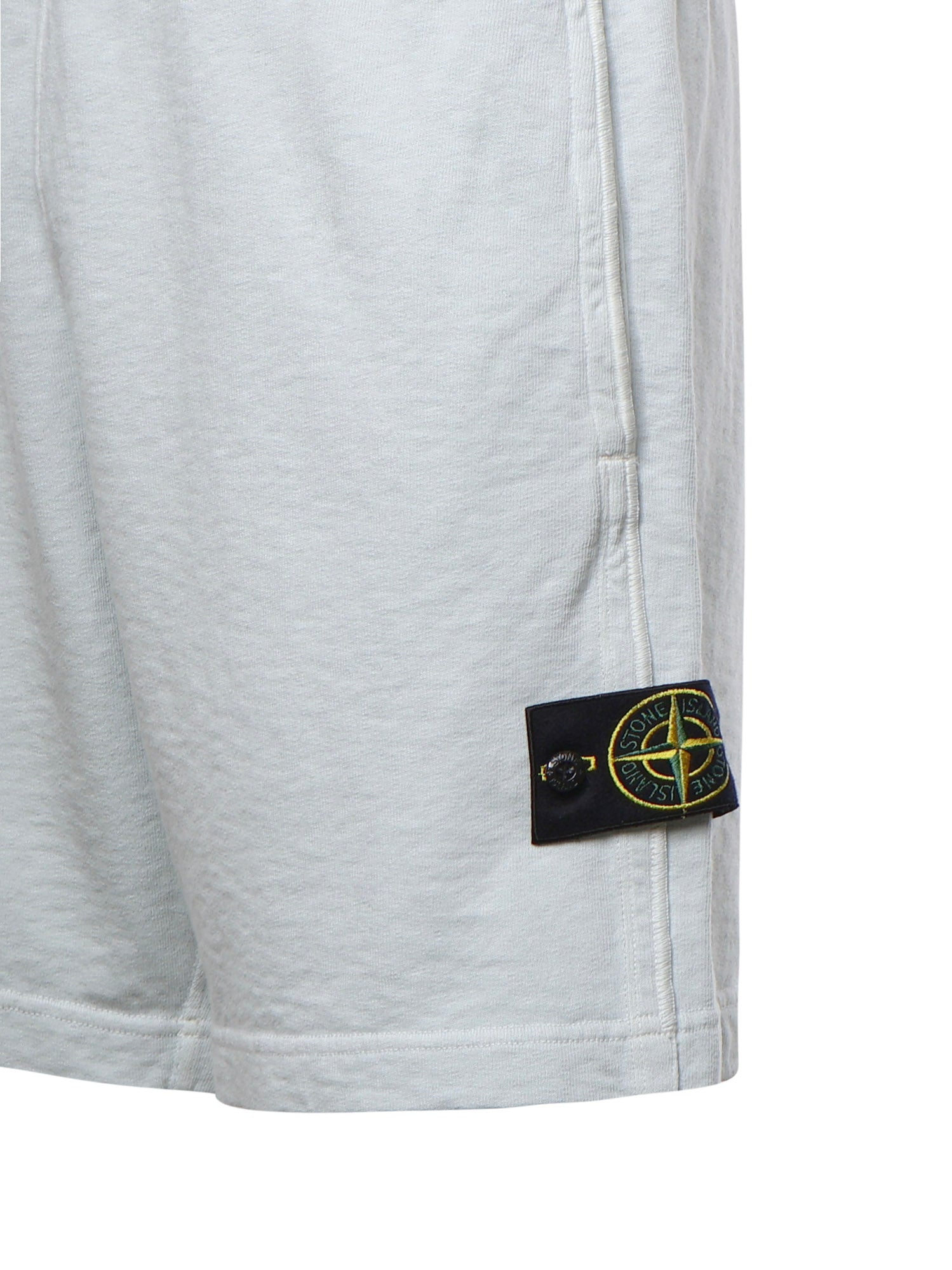 Shorts in cotone con logo L1S156200014 S0060V0141 STONE ISLAND 