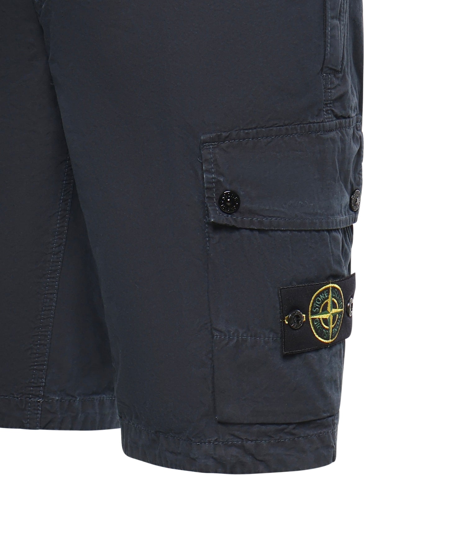 Shorts cargo in cotone con logo L1S15L100019 S00WAV0120 STONE ISLAND 
