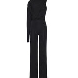Tuta Serena in jersey T190119A TJP073BLACK THE ANDAMANE 