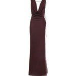 Abito lungo Minerva T190139A TNS038AUBERGINE THE ANDAMANE 