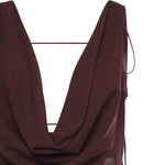 Abito lungo Minerva T190139A TNS038AUBERGINE THE ANDAMANE 