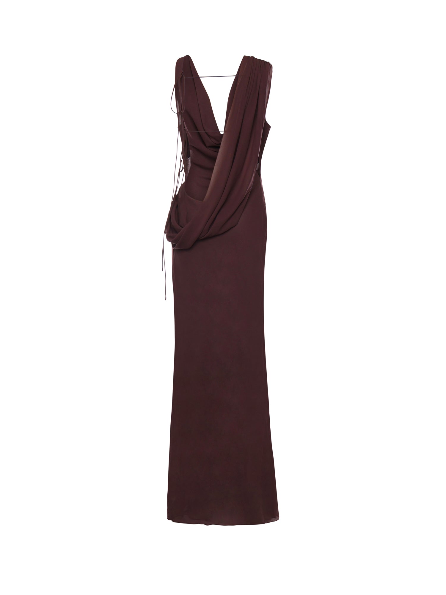 Abito lungo Minerva T190139A TNS038AUBERGINE THE ANDAMANE 