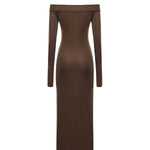 Abito midi Talia T190161A TJV155CHOCOLATE THE ANDAMANE 
