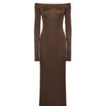 Abito midi Talia T190161A TJV155CHOCOLATE THE ANDAMANE 