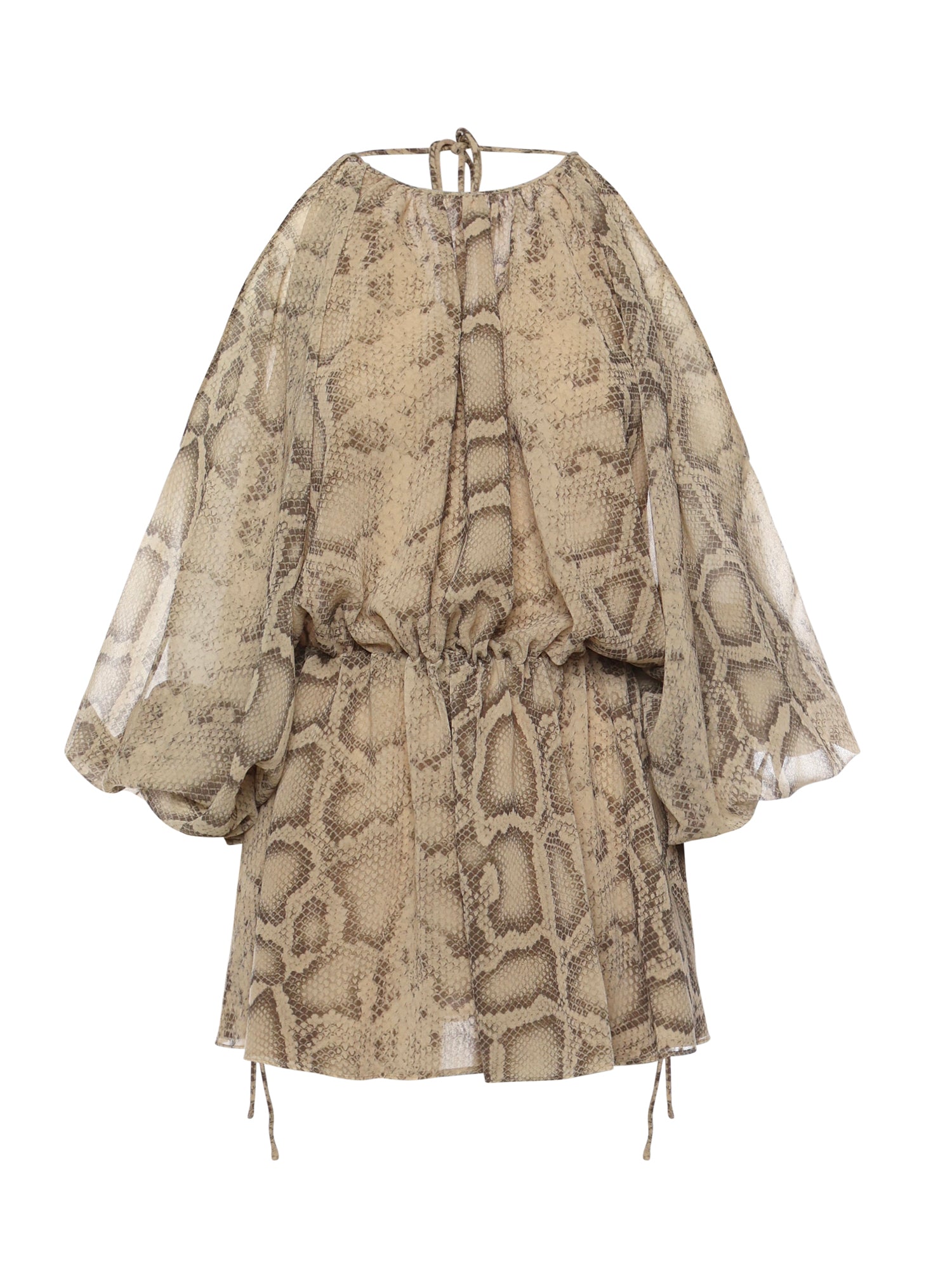 Tuta Vesta in georgette T190171B TNP264NATURAL PYTHON THE ANDAMANE 