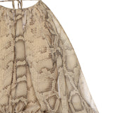 Tuta Vesta in georgette T190171B TNP264NATURAL PYTHON THE ANDAMANE 