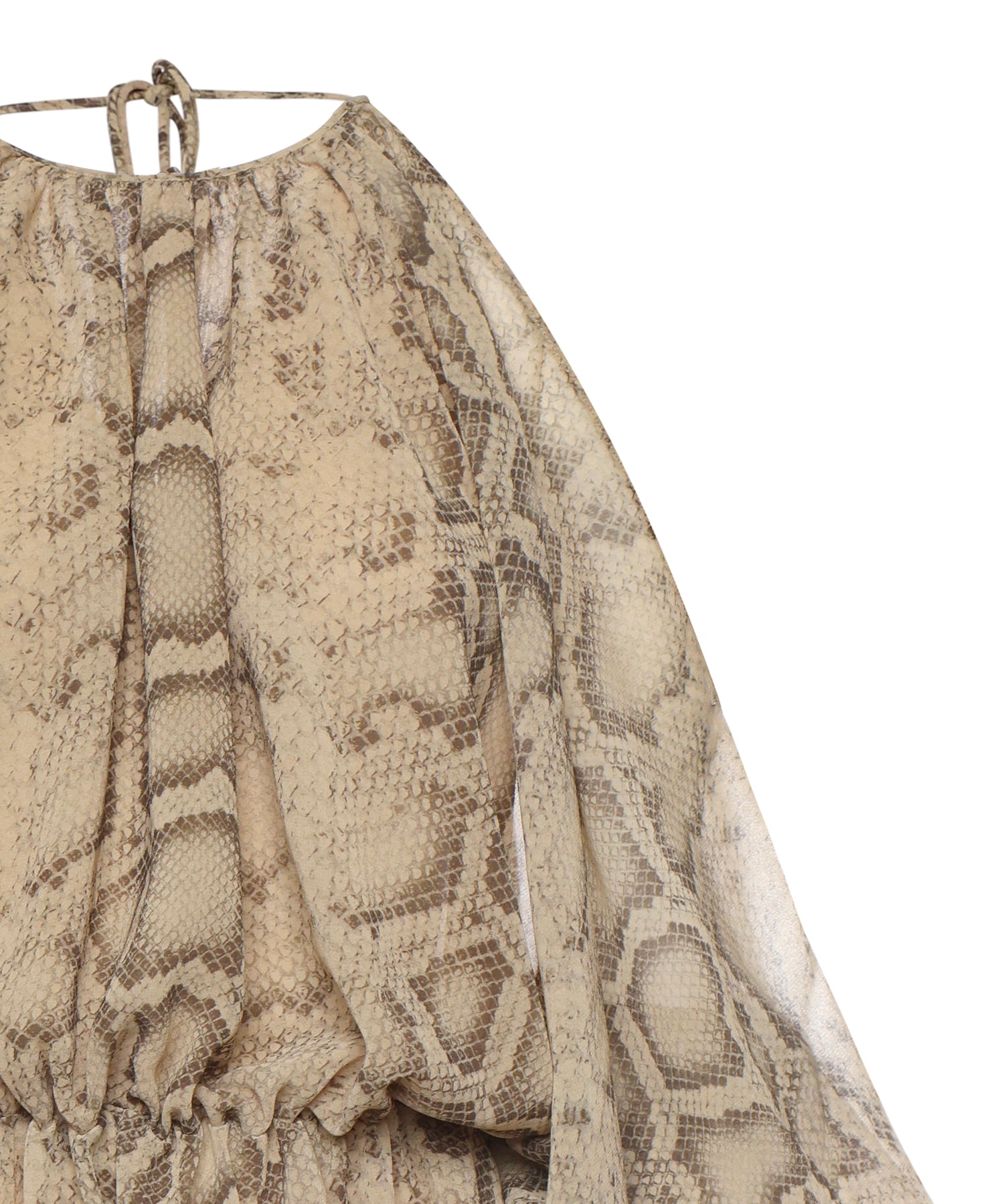Tuta Vesta in georgette T190171B TNP264NATURAL PYTHON THE ANDAMANE 