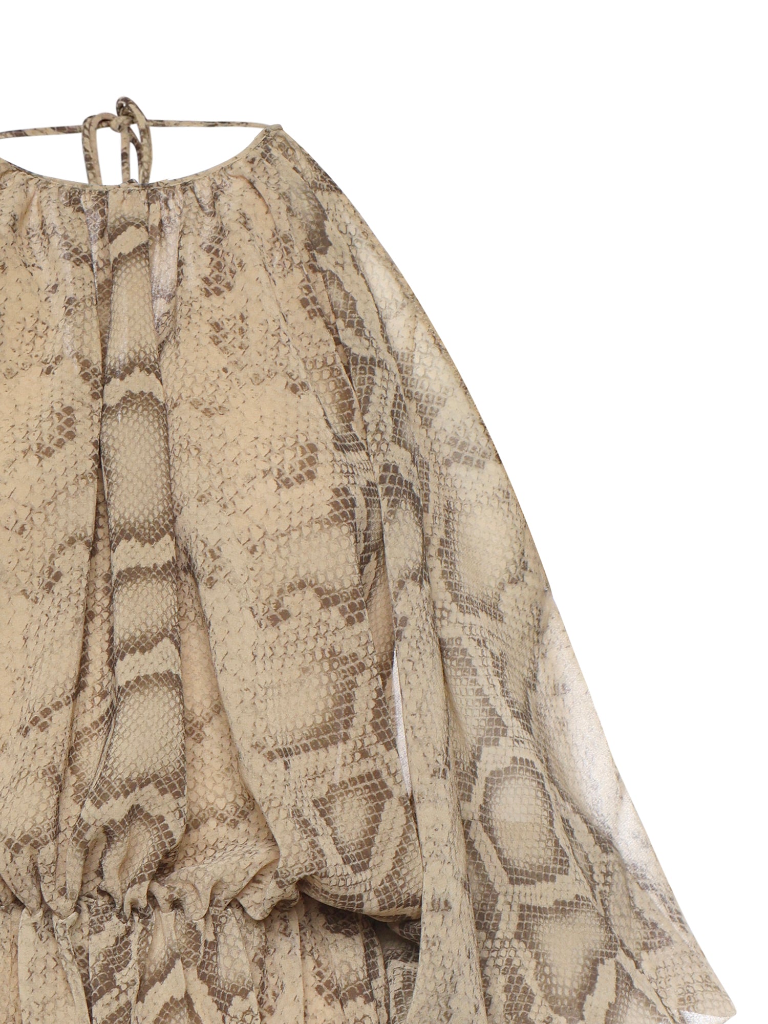 Tuta Vesta in georgette T190171B TNP264NATURAL PYTHON THE ANDAMANE 
