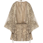 Tuta Vesta in georgette T190171B TNP264NATURAL PYTHON THE ANDAMANE 