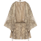 Tuta Vesta in georgette T190171B TNP264NATURAL PYTHON THE ANDAMANE 