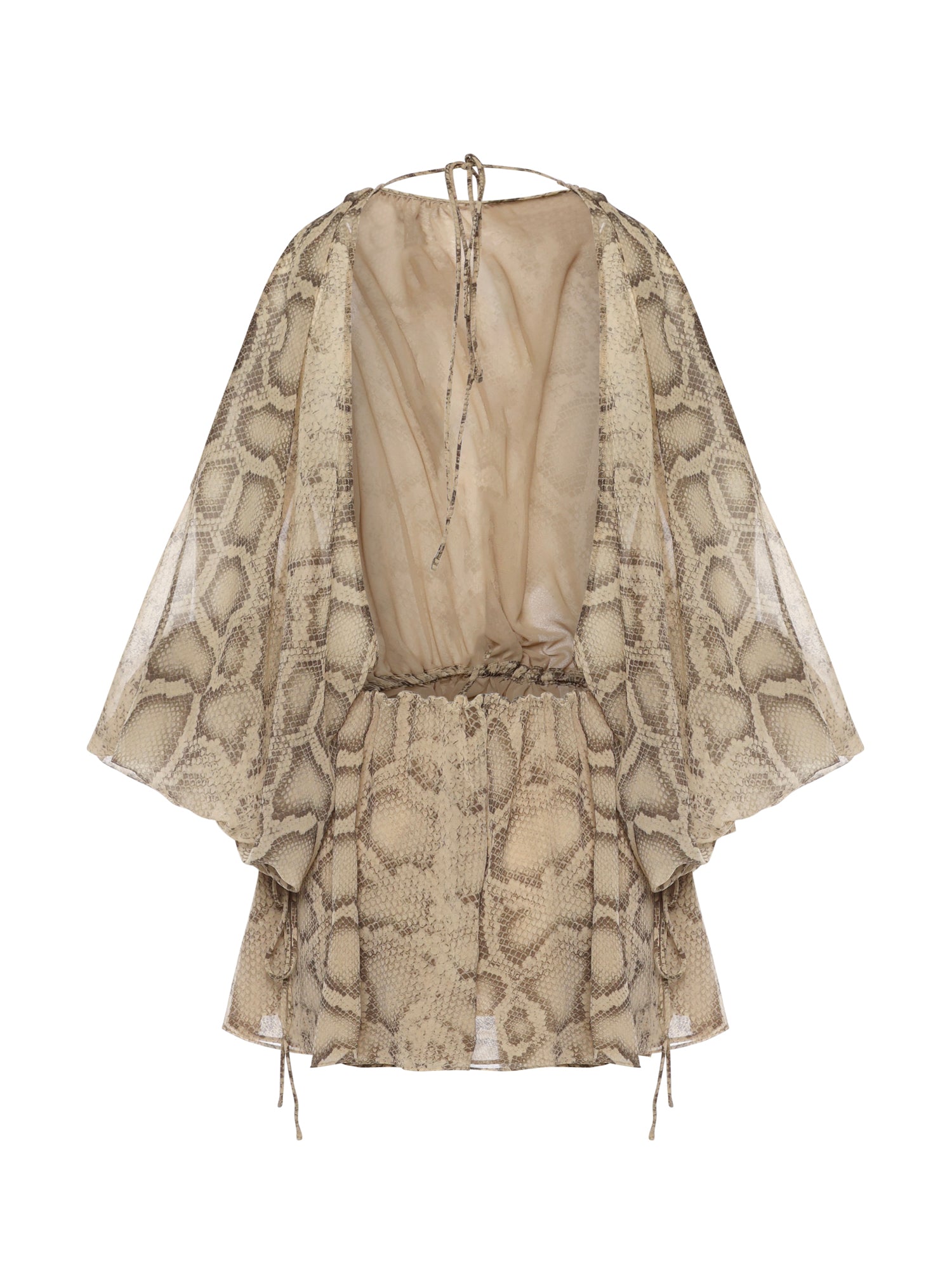 Tuta Vesta in georgette T190171B TNP264NATURAL PYTHON THE ANDAMANE 