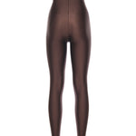 Leggings Holly 80's in lycra lucida T190412A TJP062DARK BROWN THE ANDAMANE 