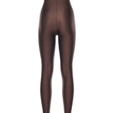 Leggings Holly 80's in lycra lucida T190412A TJP062DARK BROWN THE ANDAMANE 
