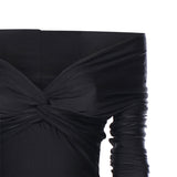 Body Kendall in lycra lucida T190714A TJP062BLACK THE ANDAMANE 