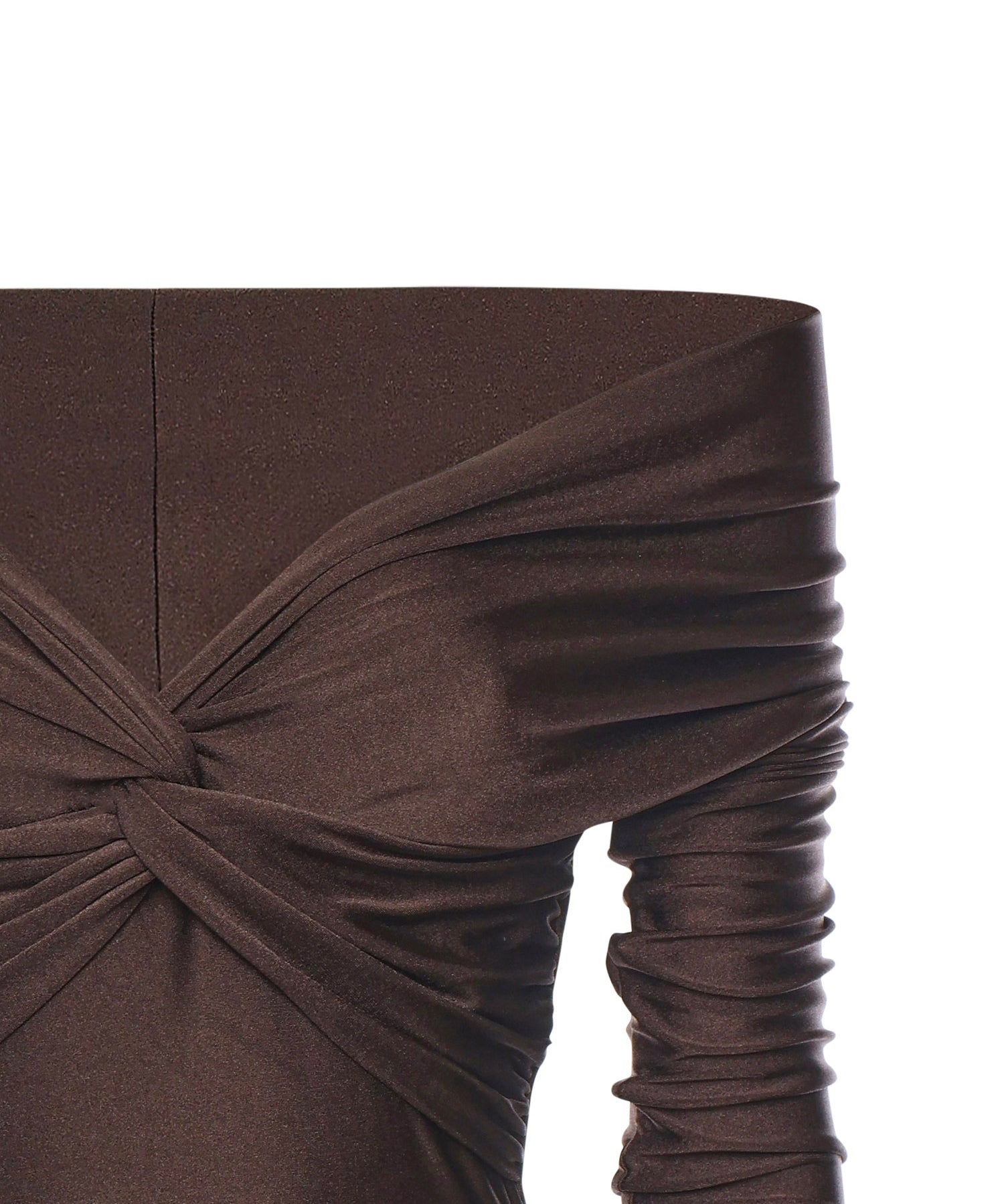 Body Kendall in lycra lucida T190714A TJP062DARK BROWN THE ANDAMANE 