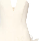 Abito Maya con piume ABITO MAYA IVORY - SAND THE ARCHIVIA 