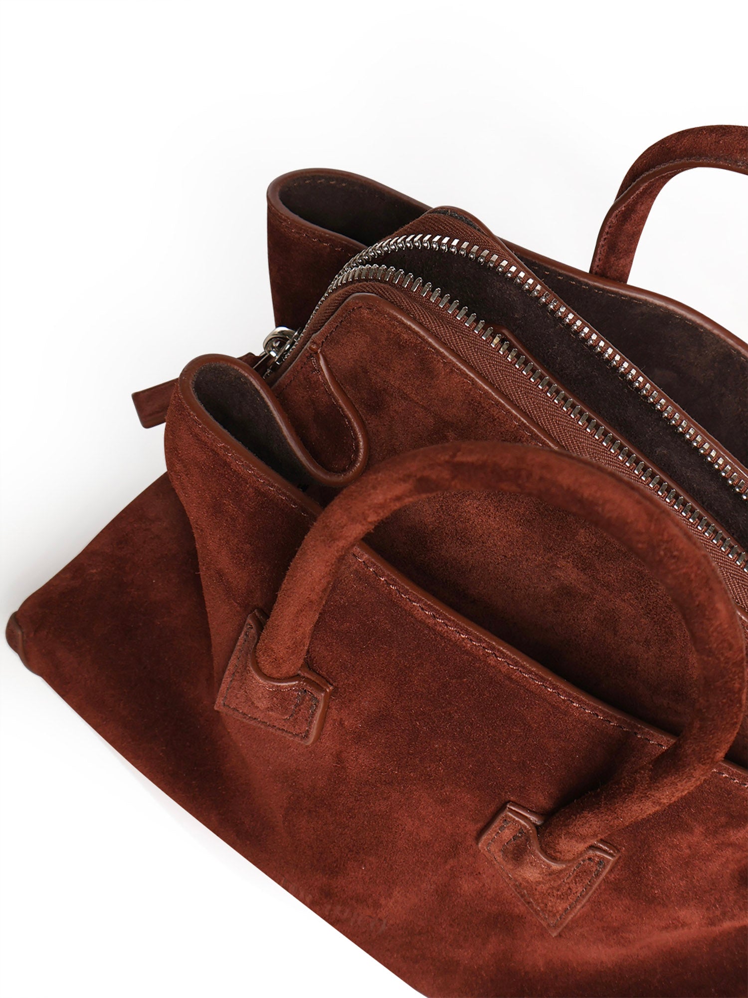 Top handle La Passeggiata Mini in suede 260WAH00063 LBT007AA850 THE Attico 