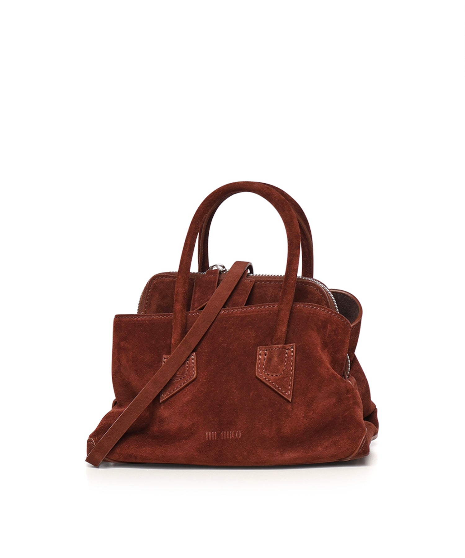 Top handle La Passeggiata Mini in suede 260WAH00063 LBT007AA850 THE Attico 