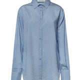 Camicia Peri a righe in misto viscosa CHFS22078923  THE FRANKIE SHOP 