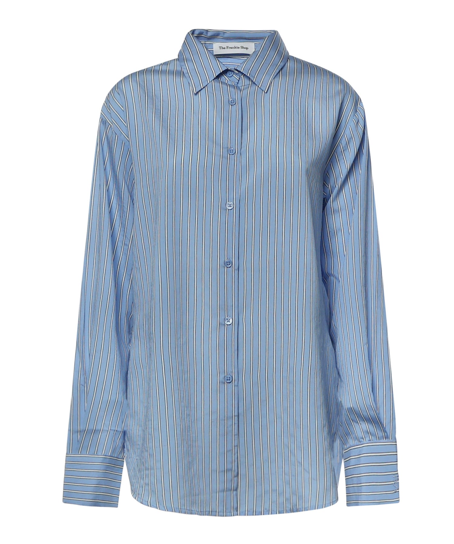 Camicia Peri a righe in misto viscosa CHFS22078923  THE FRANKIE SHOP 