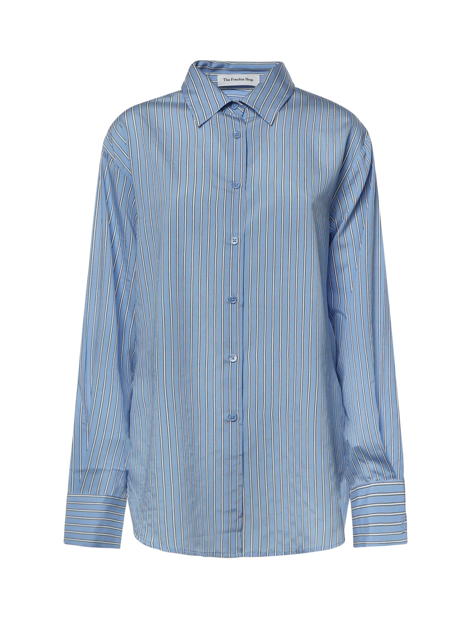 Camicia Peri a righe in misto viscosa CHFS22078923  THE FRANKIE SHOP 