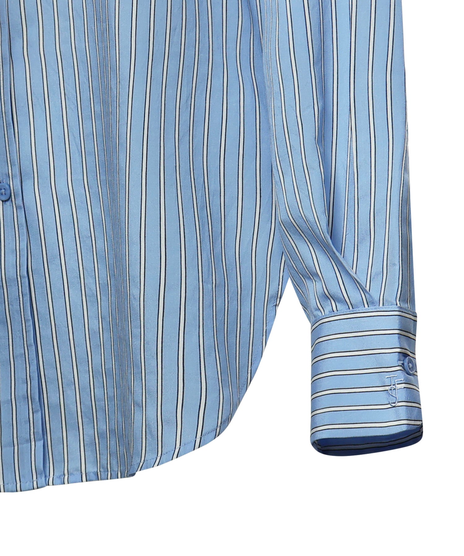 Camicia Peri a righe in misto viscosa CHFS22078923  THE FRANKIE SHOP 