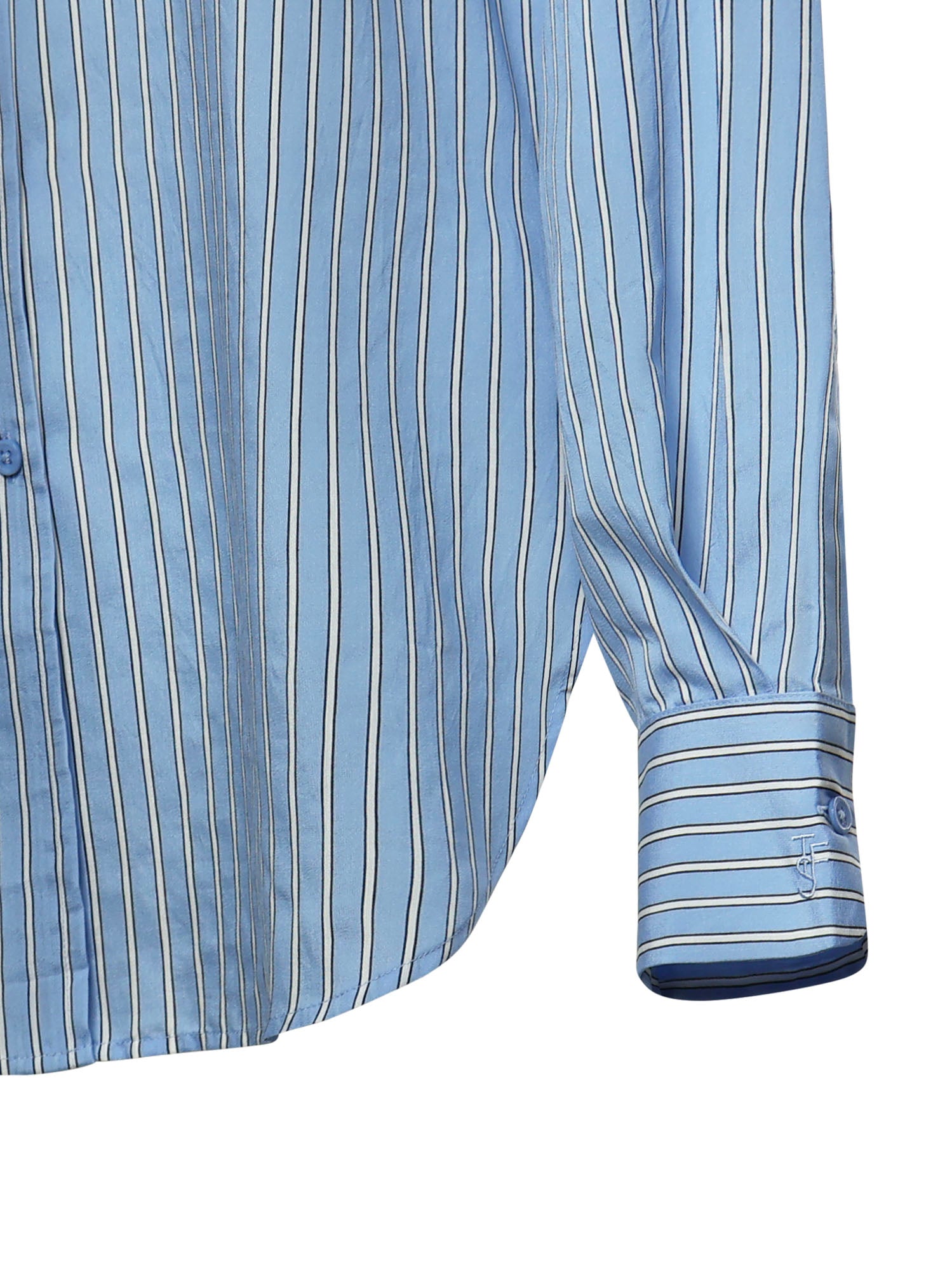 Camicia Peri a righe in misto viscosa CHFS22078923  THE FRANKIE SHOP 