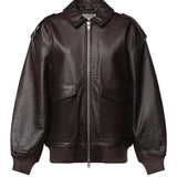 Giacca Viper in pelle JAFS18397200  THE FRANKIE SHOP 