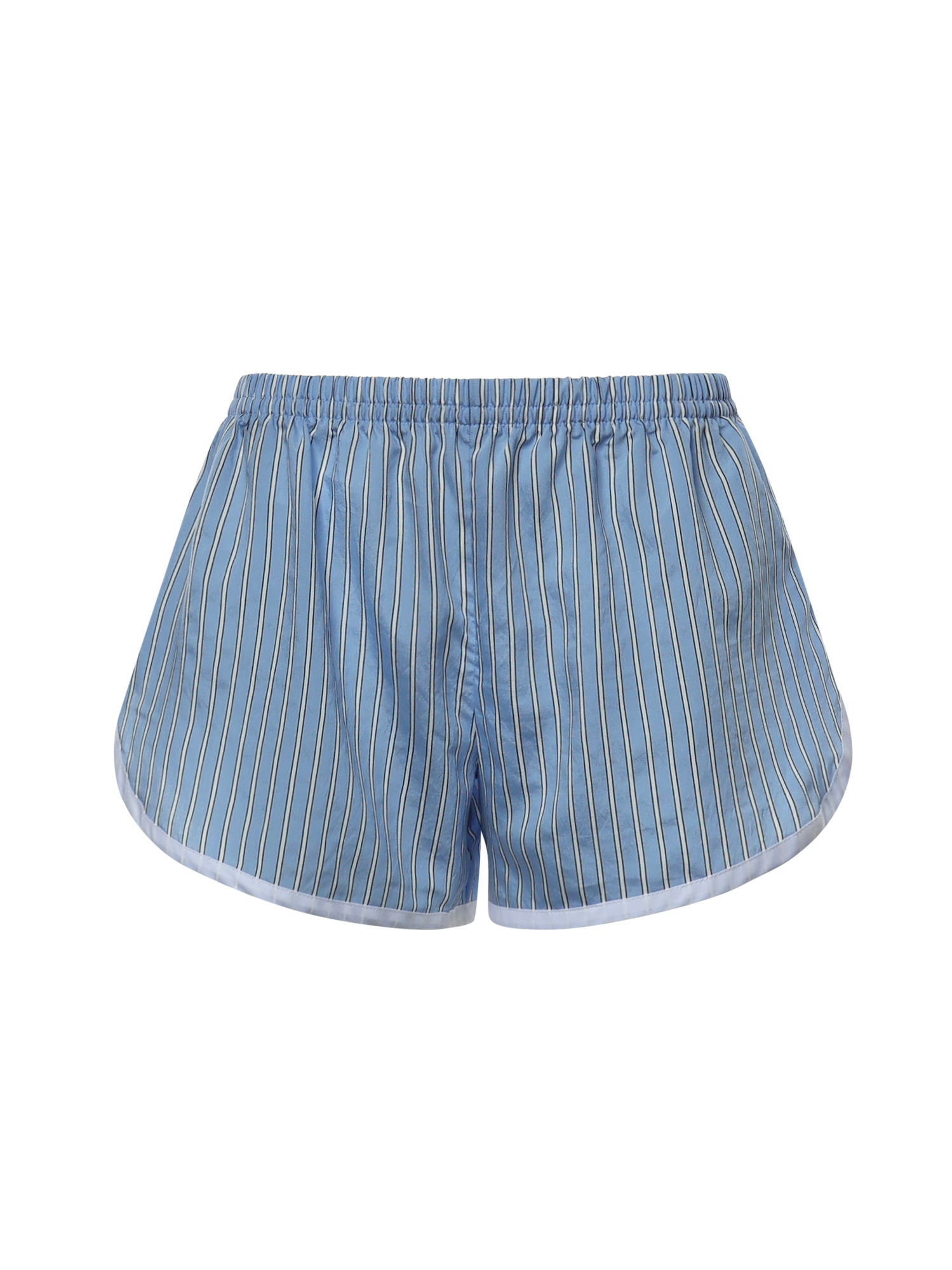 Shorts Deya in misto viscosa a righe SHFS22066923  THE FRANKIE SHOP 