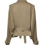 Trench cropped Elva in viscosa TRFS21992206  THE FRANKIE SHOP 