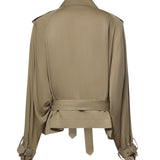 Trench cropped Elva in viscosa TRFS21992206  THE FRANKIE SHOP 