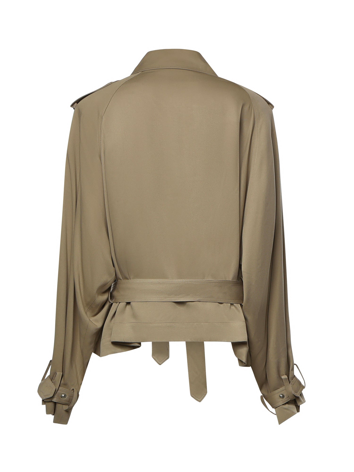 Trench cropped Elva in viscosa TRFS21992206  THE FRANKIE SHOP 