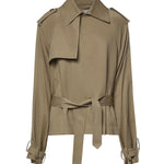 Trench cropped Elva in viscosa TRFS21992206  THE FRANKIE SHOP 