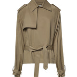 Trench cropped Elva in viscosa TRFS21992206  THE FRANKIE SHOP 