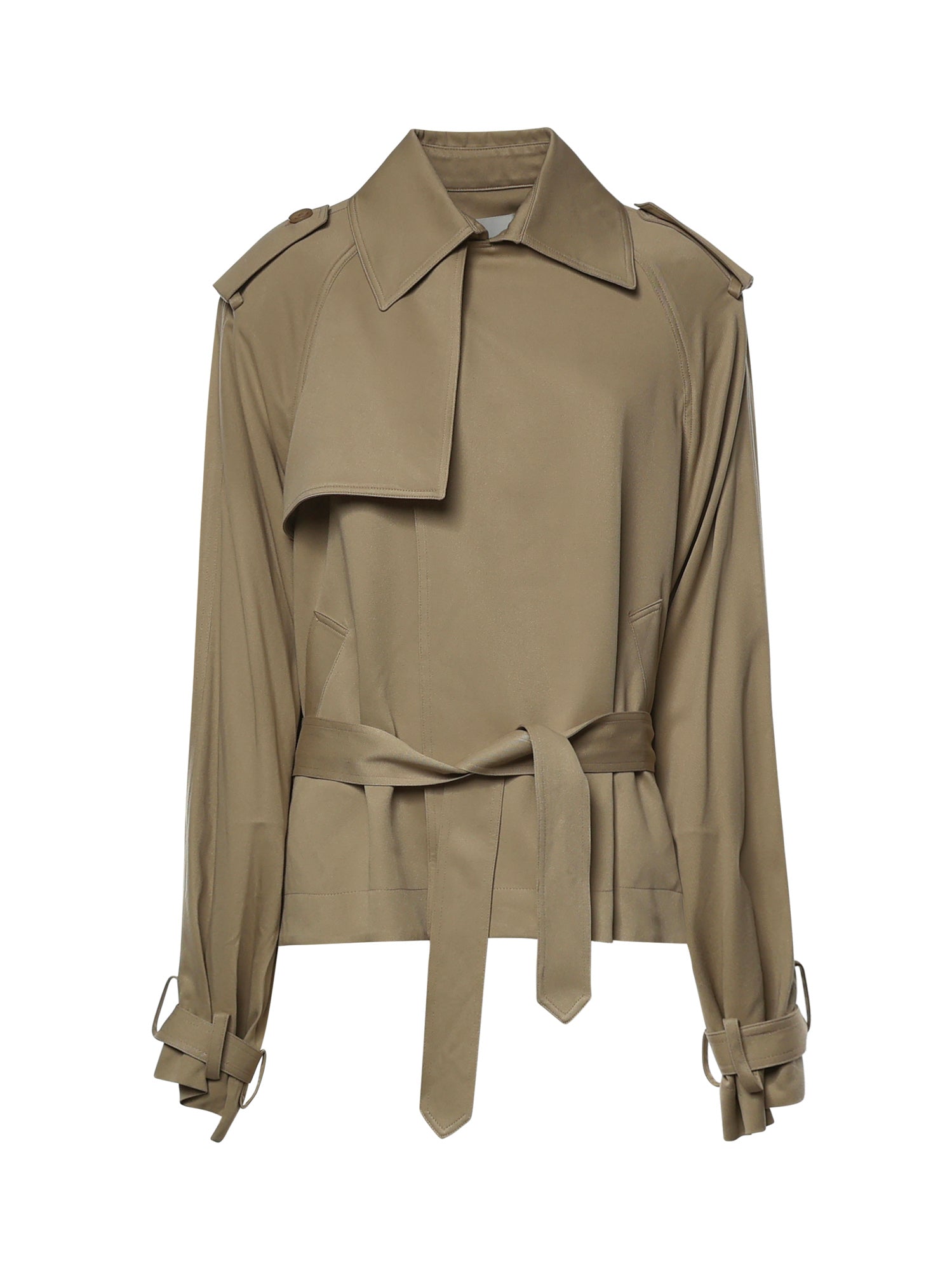 Trench cropped Elva in viscosa TRFS21992206  THE FRANKIE SHOP 
