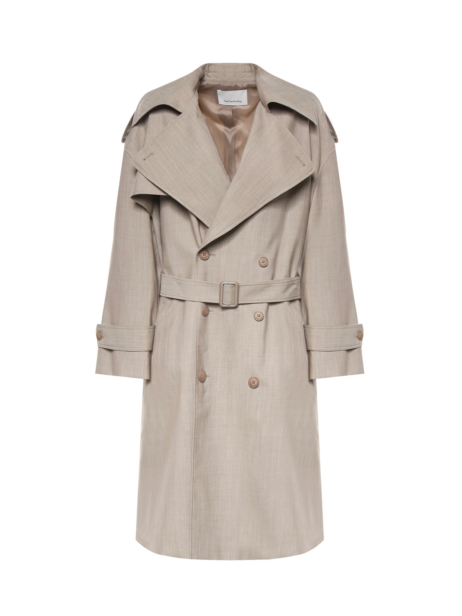 Trench Dursley in lana<BR/> TRFS22023276  THE FRANKIE SHOP 