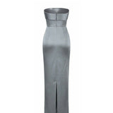 Abito lungo Rhea in raso NA00201890806  THE NEW ARRIVALS ILKYAZ OZEL 