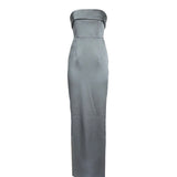 Abito lungo Rhea in raso NA00201890806  THE NEW ARRIVALS ILKYAZ OZEL 