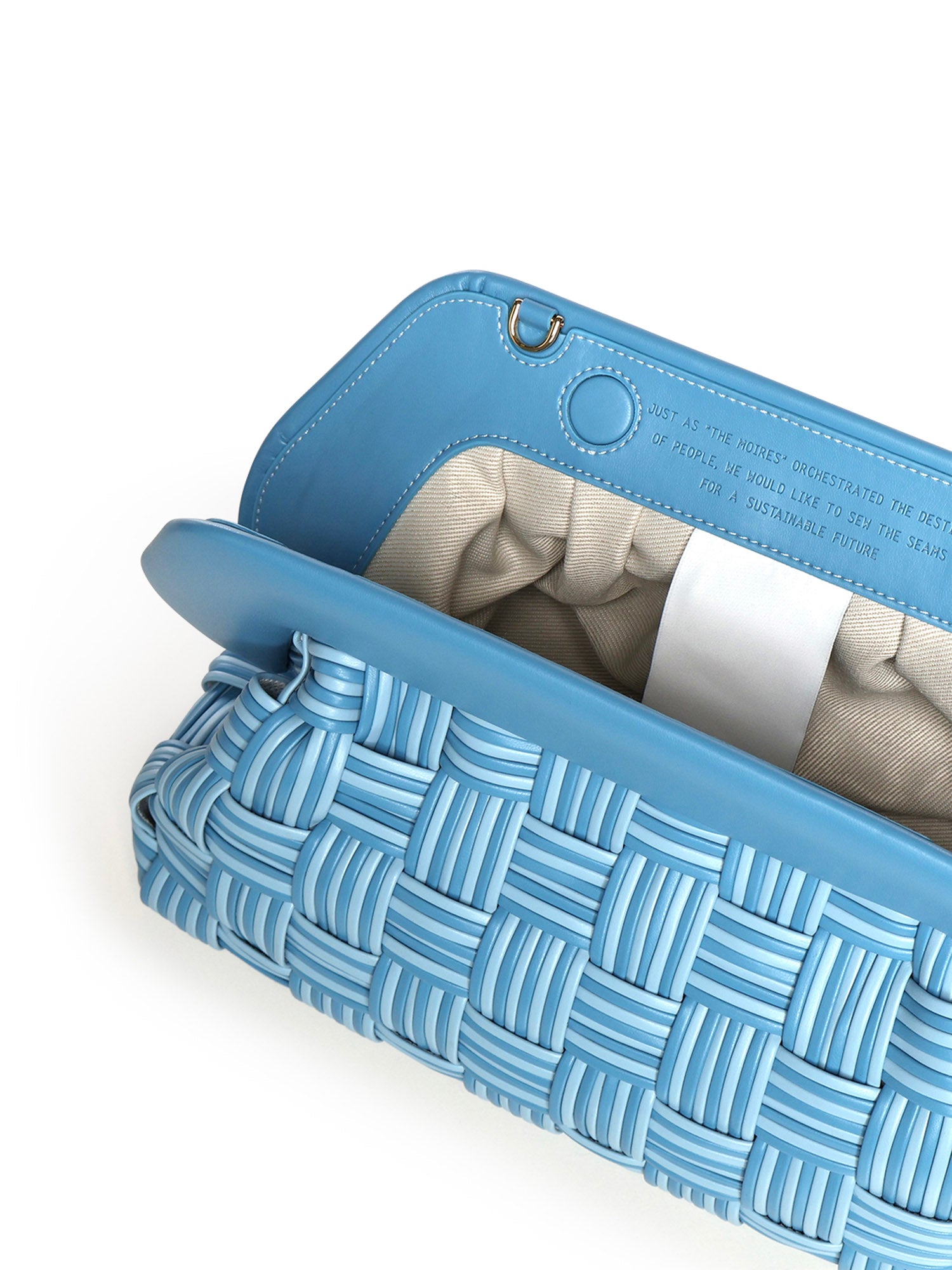 Clutch Bios Baguette in Vegan Fabric TMB00OIVF 4143B THEMOIRè 