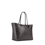 Borsa shopping in pelle con logo 73BP9VT01 LOLLI POPPOP BLACK V° 73 