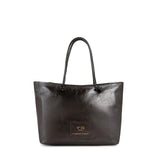 Borsa shopping in pelle con logo 73BP9VT01 LOLLI POPPOP BLACK V° 73 