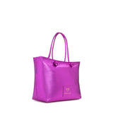 Borsa shopping in pelle con logo 73BP9VT01 LOLLI POPPOP PINK V° 73 