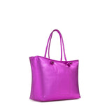 Borsa shopping in pelle con logo 73BP9VT01 LOLLI POPPOP PINK V° 73 
