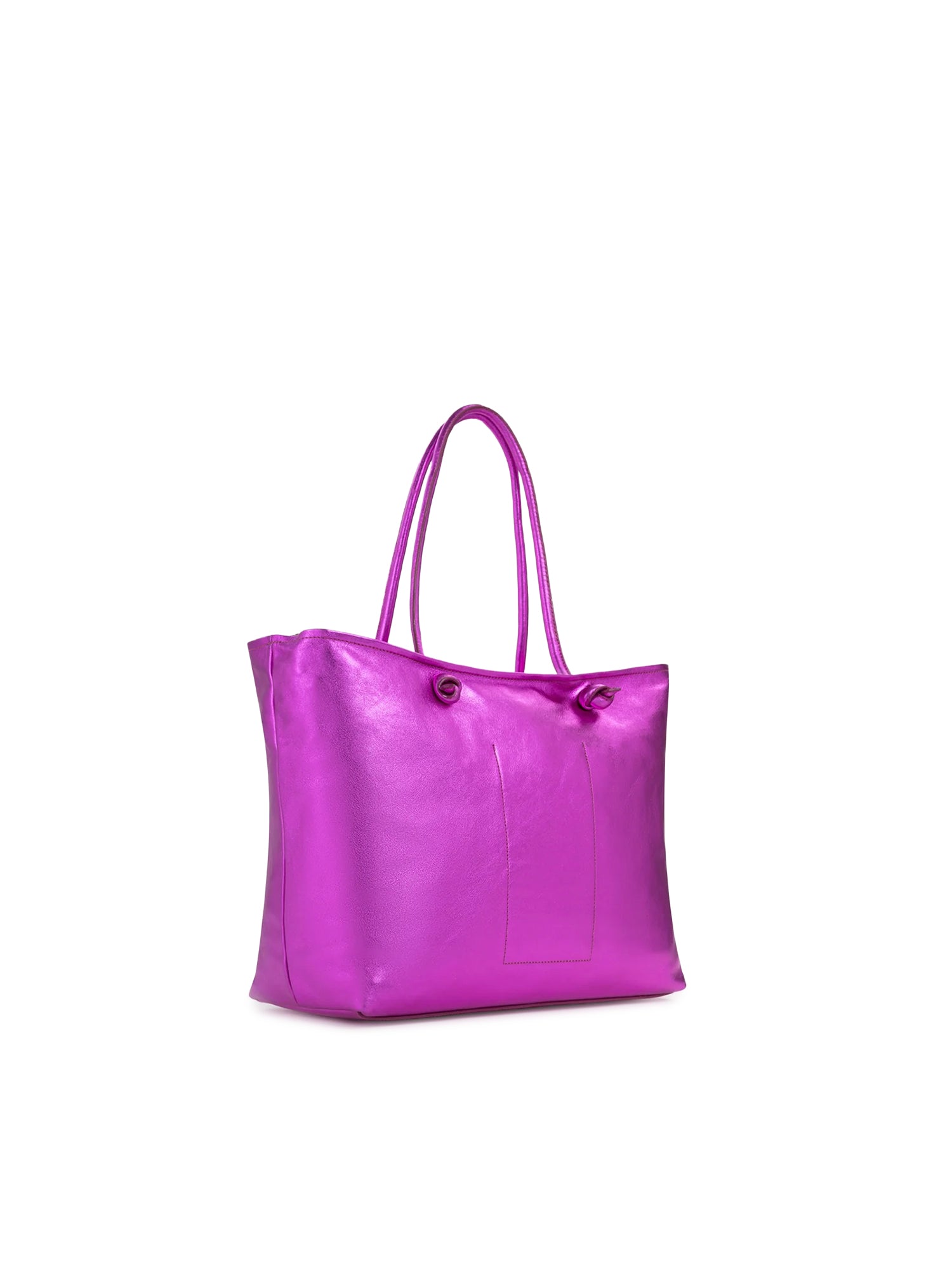 Borsa shopping in pelle con logo 73BP9VT01 LOLLI POPPOP PINK V° 73 