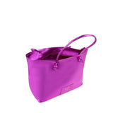 Borsa shopping in pelle con logo 73BP9VT01 LOLLI POPPOP PINK V° 73 