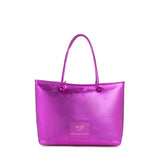 Borsa shopping in pelle con logo 73BP9VT01 LOLLI POPPOP PINK V° 73 