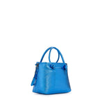 Mini bag in pelle con logo 73BP9VT02 LOLLI POPPOP BLUE V° 73 